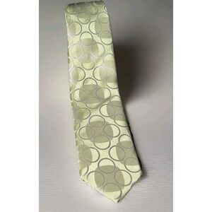 Federico Bertarelli Light Green Geometric Mens Tie 100% Silk 60" x 3.25" Italy